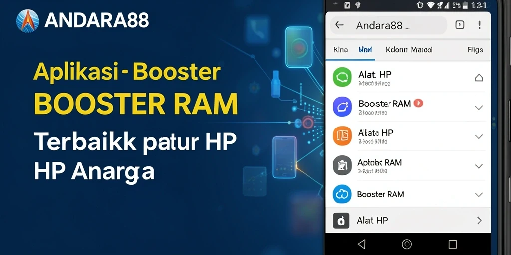 Tampilan antarmuka ANDARA88 yang intuitif dan ramah pengguna untuk Booster RAM.