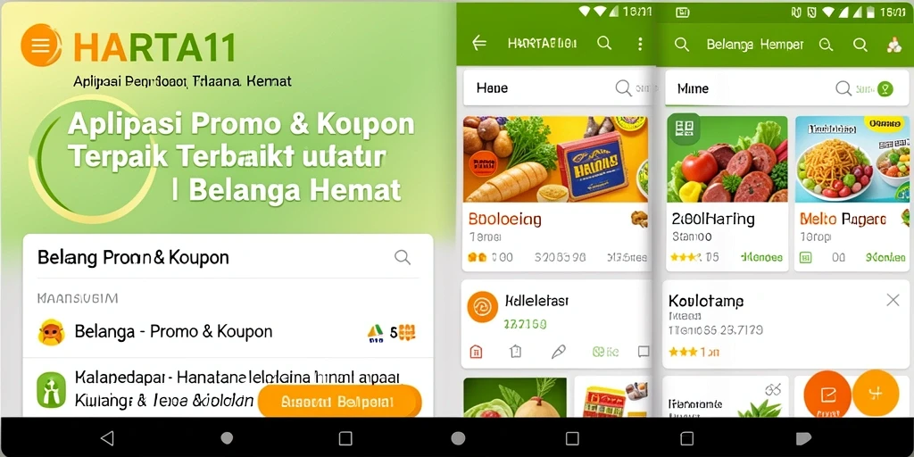 Tampilan antarmuka HARTA11 dengan berbagai kupon menarik.