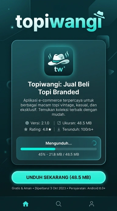 Tampilan halaman APK topiwangi